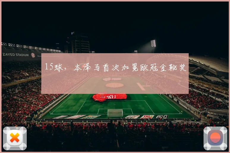 15球，本泽马首次加冕欧冠金靴奖